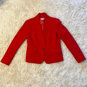 LOFT Red Blazer Jacket